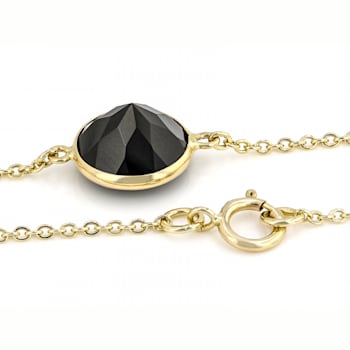 Black Spinel 14k Yellow Gold 34" Necklace 31.93ctw