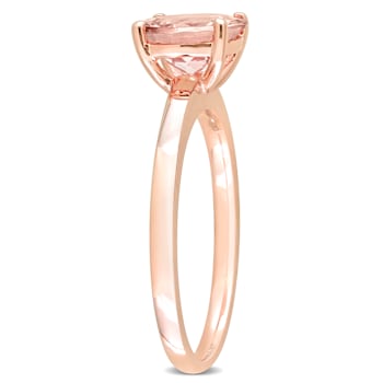 Morganite 10K Rose Gold Ring 1.78ctw