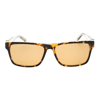 Guess Blonde Havana Rectangular Frame / Brown Lenses Sunglasses