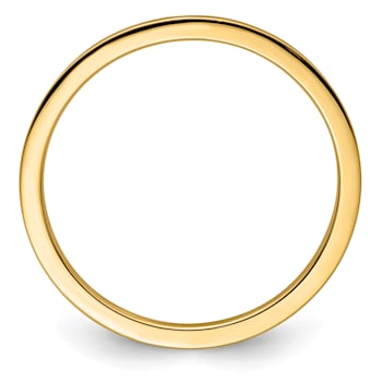 14K Yellow Gold 1.2mm Flat Stackable Expressions Band