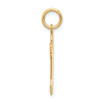 14k Yellow Gold Satin Boy with Hat Kid Charm