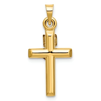 14k Yellow Gold Crucifix Pendant