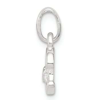 Sterling Silver Letter C with Enamel Pendant