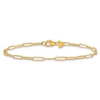 14K Yellow Gold Polished Fancy Link Bracelet
