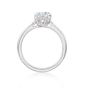 White Cubic Zirconia Platinum Over Sterling Silver Ring 1.70ctw