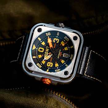 RGMT Pershing Black Dial White Bezel Black Stainless Steel Band
Automatic Watch