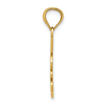 14K Yellow Gold I LOVE MY WIFE Pendant