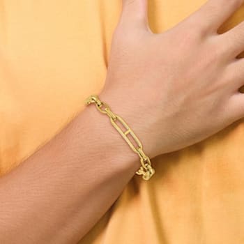 14K Yellow Gold Fancy Link Bracelet