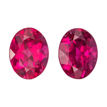 Rubelllite Tourmaline 8x6.1mm Oval Matched Pair 2.57ctw