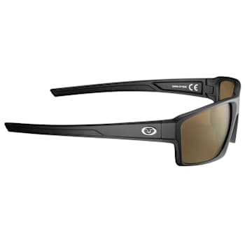 Flying Fisherman Windley Polarized Sunglasses Matte Black Frame/Amber Lens