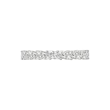 White Cubic Zirconia Platinum Over Sterling Silver Ring 3.15ctw
