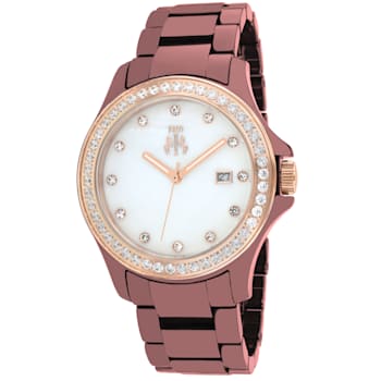 Jivago Women's Ceramic Maroon Ceramic Watch
