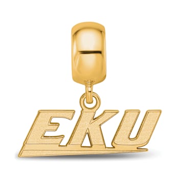 14K Yellow Gold Over Sterling Silver LogoArt Eastern Kentucky University
Extra Small Dangle Bead