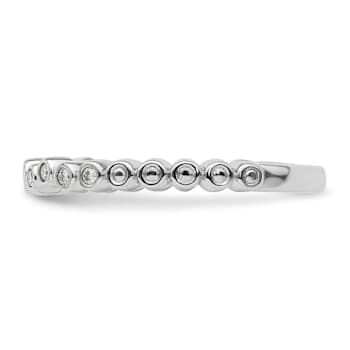 14K White Gold Stackable Expressions Diamond Ring 0.11ctw