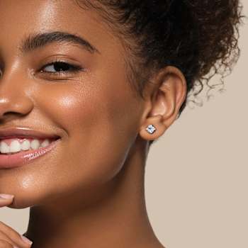 Aquamarine 10K White Gold Earrings 2.00ctw