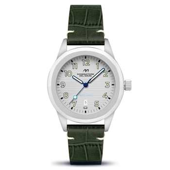 Dominatore Del Mare Aqua Sicura White Dial White Bezel Green Stainless
Steel Band Japan Quartz Watch