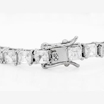 Asscher-Cut CZ Tennis Bracelet
