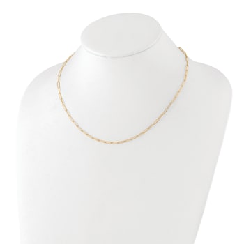 14K Yellow Gold Polished Fancy Link Necklace