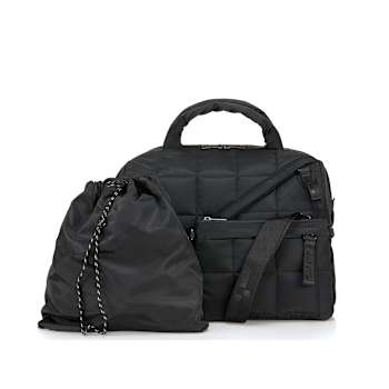 GO Dash Dot Puffle Handbag in Black