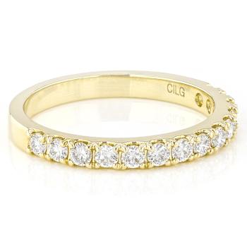 Lab-Grown Diamond Band Ring In 14K Yellow Gold 0.50ctw