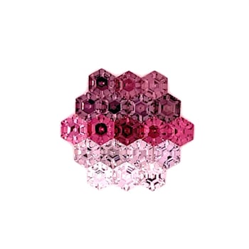 Spinel Multi-Color Suite 4mm Hexagon 6.57ctw