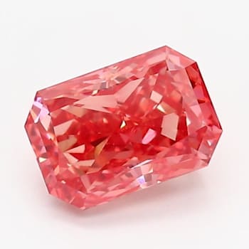 1.02ct Vivid Pink Radiant Cut Lab-Grown Diamond VVS2 Clarity IGI Certified