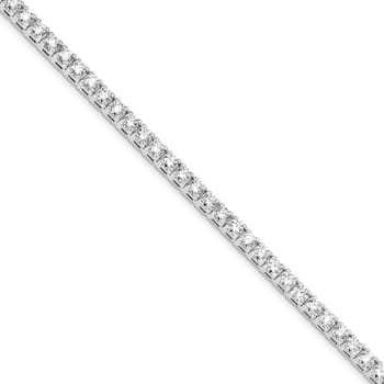 Rhodium Over 14K White Gold 9.00 ct. Near Colorless Moissanite 4 Prong
Tennis Bracelet