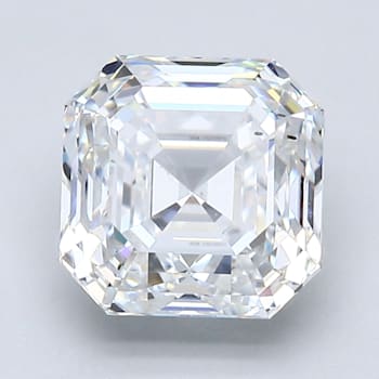 3.01ct White Square Octagonal Mined Diamond E Color, SI1, GIA Certified