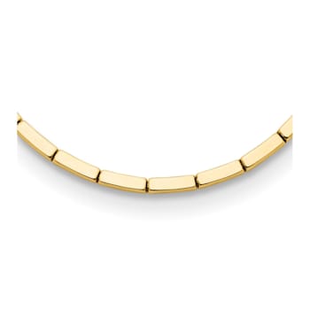 14K Yellow Gold 4mm Multi-bar 18-inch Necklace