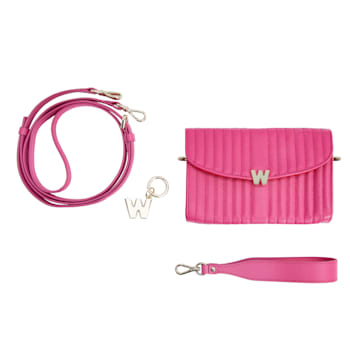 Mimi Pink Crossbody Bag with Wristlet