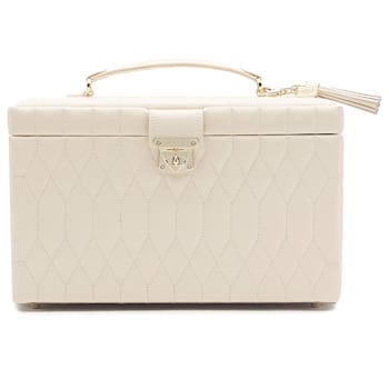 Caroline Large Jewelry Box Ivory By Wolf