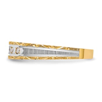 14K Yellow Gold AA Quality Ladies Wedding Band