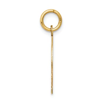 14k Yellow Gold Textured Confirmation with Dove Medal Pendant