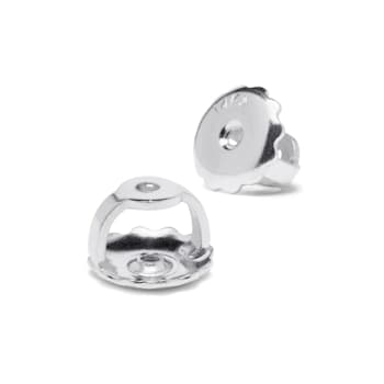 White Cubic Zirconia 14k White Gold Studs With Velvet Gift Box 1.50ctw