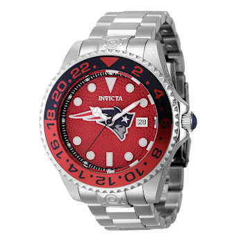 Invicta NFL 47mm Dark Blue, Red, White Dial Stainless Steel Band
Automatic Watch