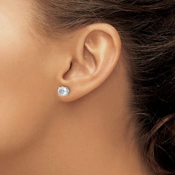 Rhodium Over 14K White Gold 2.50ct. 7.0mm Round G H I True Light
Moissanite Screwback Earrings