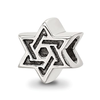 Sterling Silver Star of David Bead