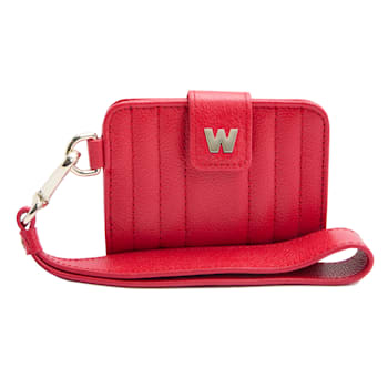 Mimi Red Credit Card Holder with Wristlet