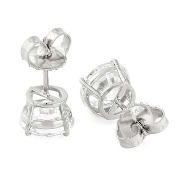 Lab-Grown Diamond Stud Earrings In 14K White Gold 4.00ctw