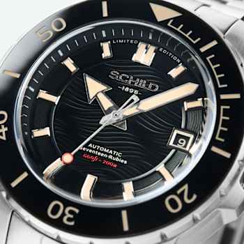 Schild Hermann Swiss Automatic Black Dial White Stainless Steel Band
Limited Edition Watch
