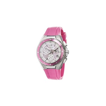 Technomarine Women's Pink Mother of Pearl Pink Silicone Strap
Chronograph Watch