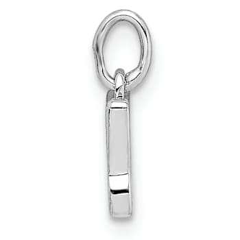 Rhodium Over 14k White Gold Cut-Out Butterfly Pendant