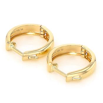 Small Diamond-Cut Huggie Hoop Earrings In 10K Gold