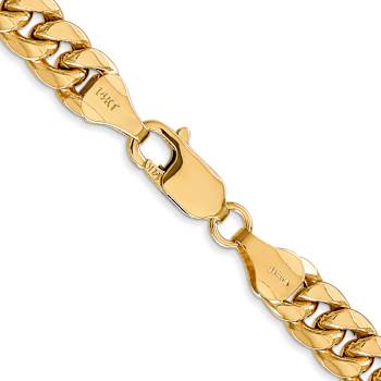 14k Yellow Gold 6.75mm Miami Cuban Link 22 Inch Chain
