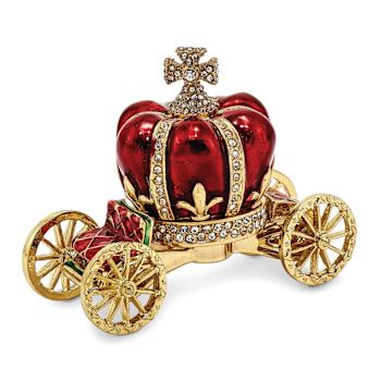 HER MAJESTY'S CROWN Carriage Trinket Box