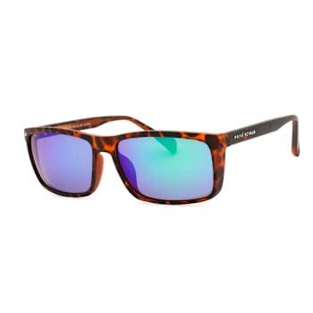 Prive Revaux Man Made Deep Chocolate Tortoise Frame / Blue-Green Mirror
Lenses Rectangle Sunglasses