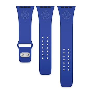 Gametime Texas Rangers Debossed Silicone Apple Watch Band (42/44mm M/L).
Watch not included.