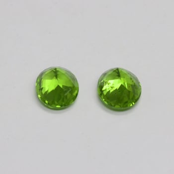 Peridot 12x10mm Oval Matched Pair 10.65ctw