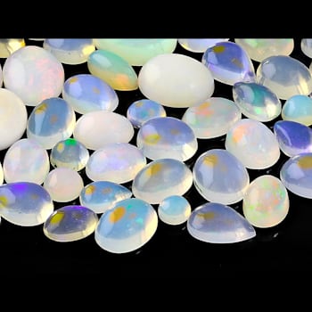 Ethiopian Opal Mixed Shape Cabochon Parcel 100ctw