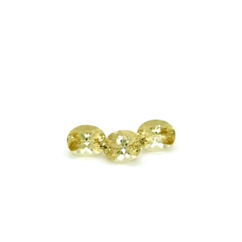 Yellow Apatite 10x8mm Oval Set of 3 8.83ctw